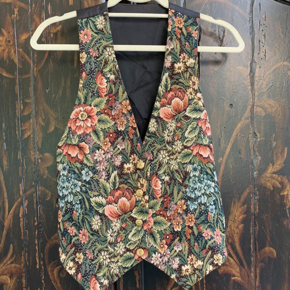 Vintage Floral Vest